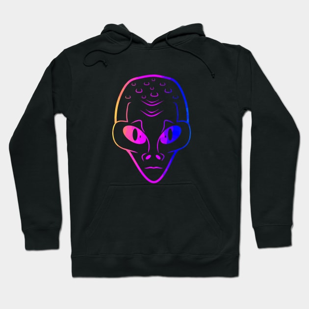 COLOR Alien Head Hoodie by SartorisArt1